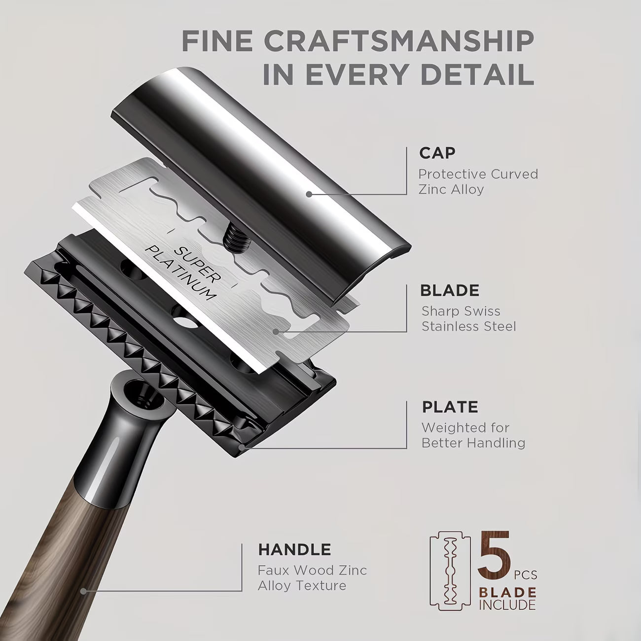 Premium Double Edge Safety Razor